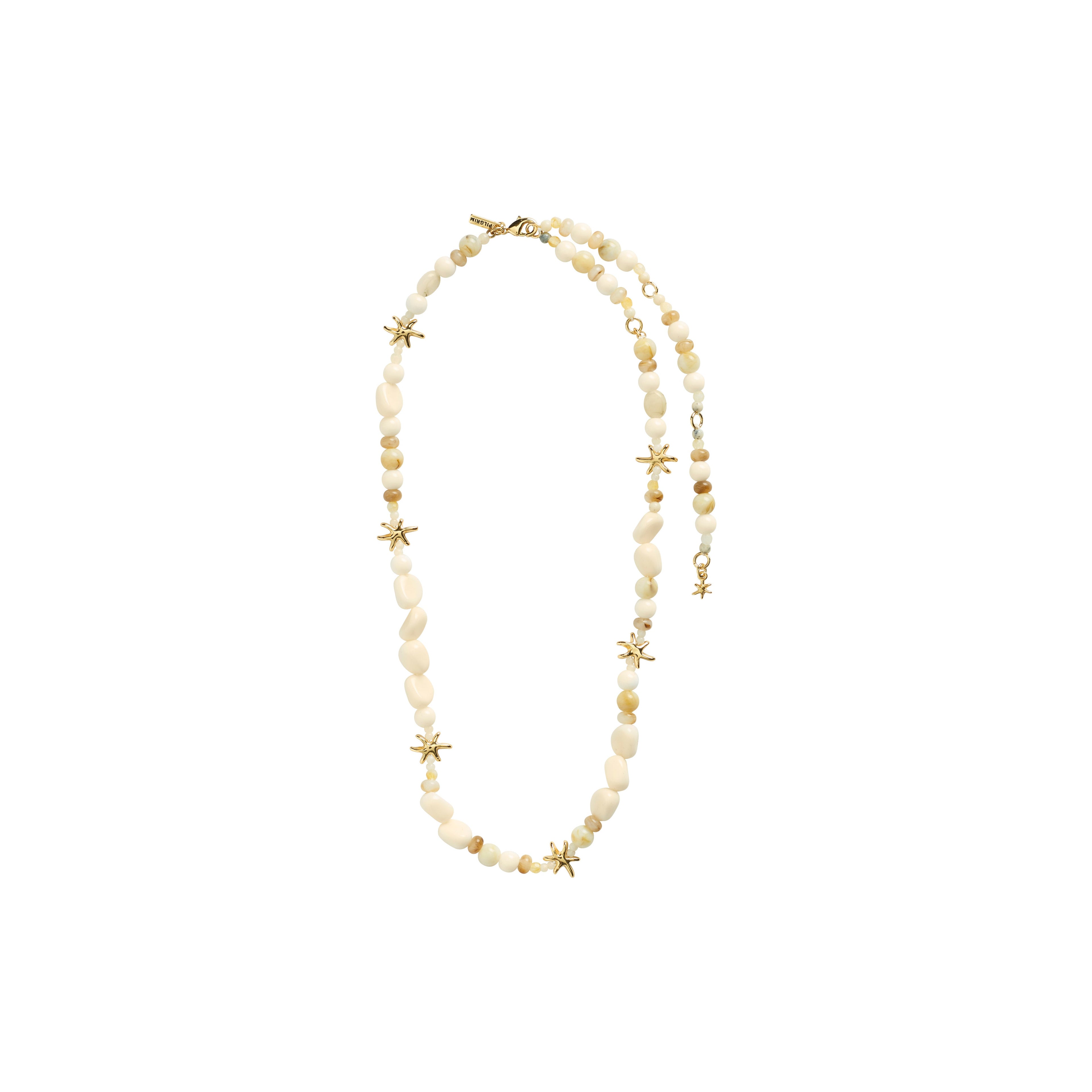 PRISM necklace white/gold-plated
